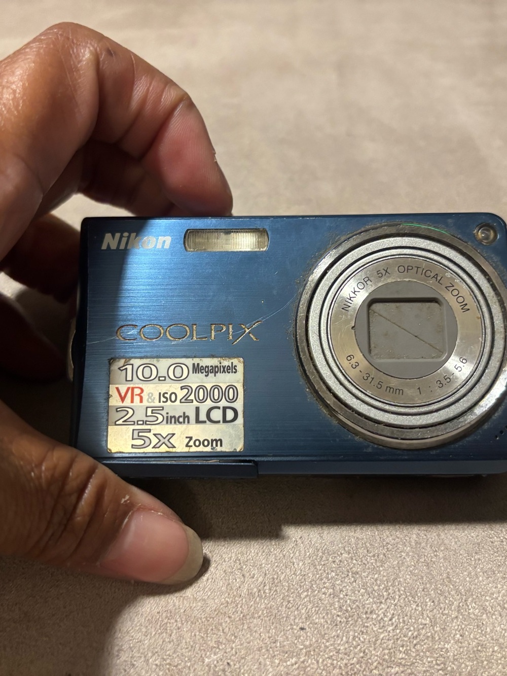 Nikon COOLPIX S550 Blue 10MP Digital Camera 5x Zoom VR Y2K Digicam Tested